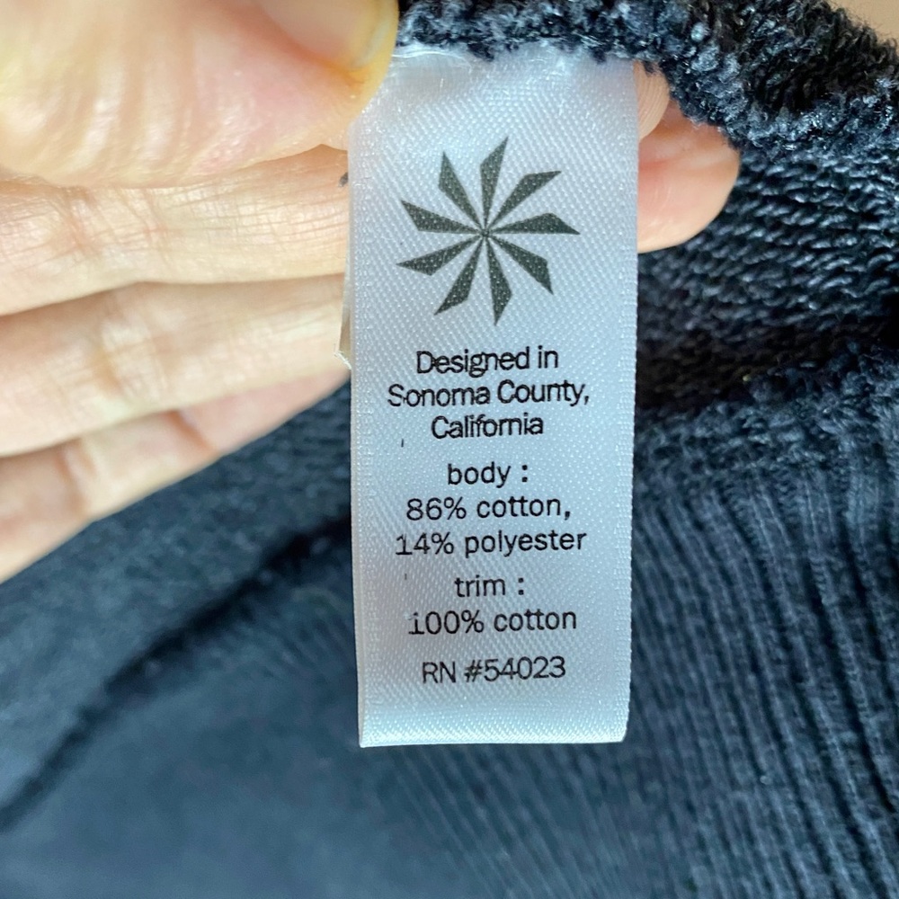 ATHLETA black Long Sleeve WRAPPER'S DELIGHT WRAP JACKET Cardigan xxs - Picture 7 of 10